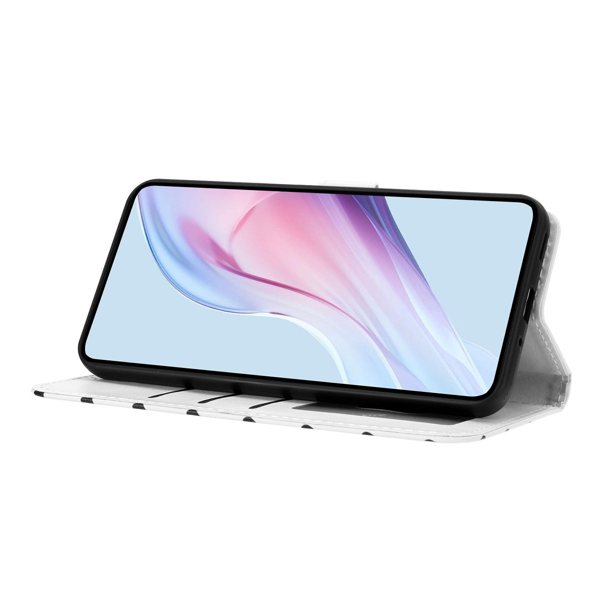 EIDERWOOD Xiaomi 17 Pro Kunstskinn Flip Deksel m. Polka Design - Hvit