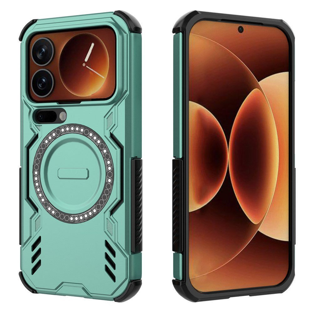 Xiaomi 17 Pro EIDERWOOD Hybrid Håndverkerdeksel m. Varmeutslipp - Grønn