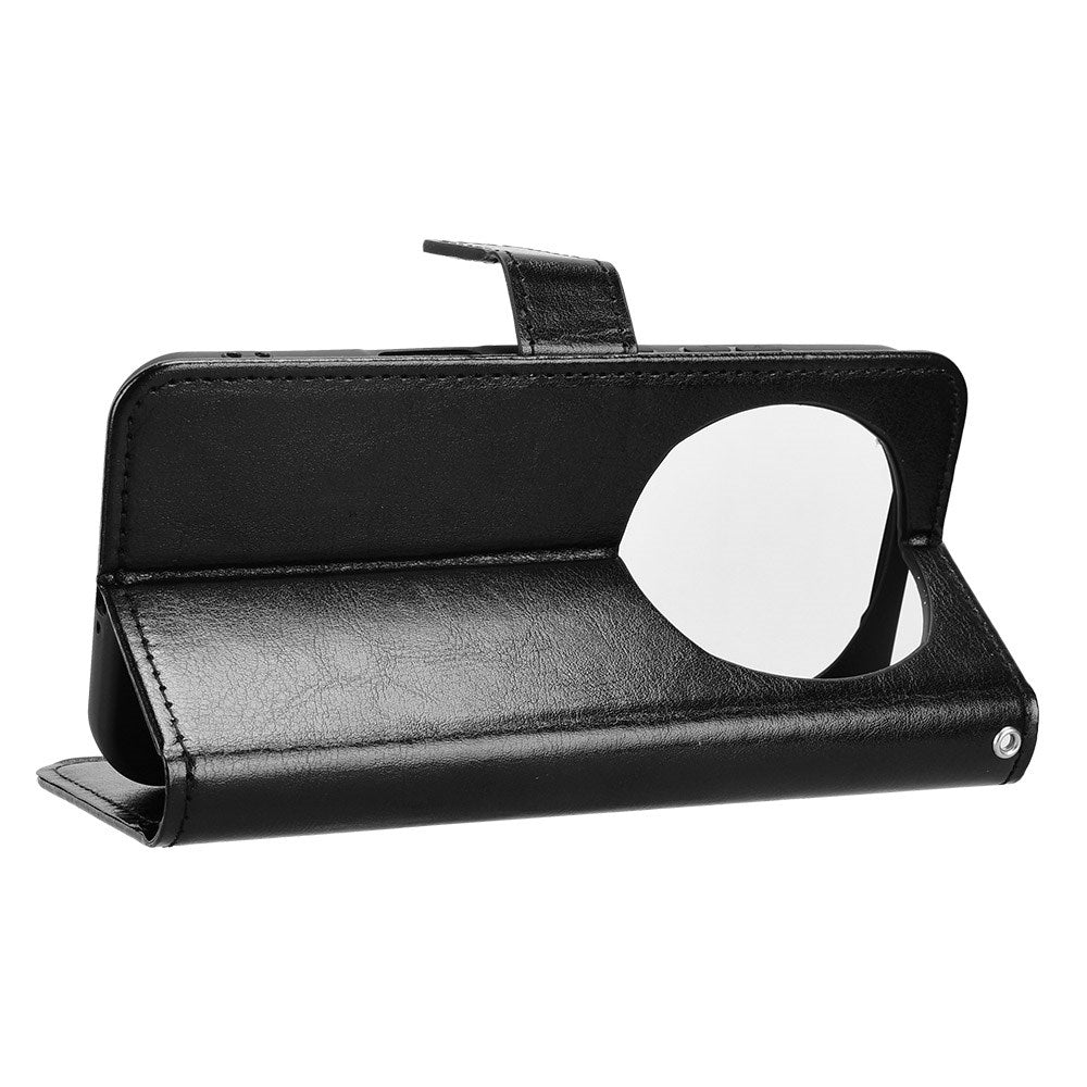 Honor Magic8 Pro EIDERWOOD Kunstskinn Flip Deksel med Stropp – Svart