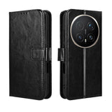 Honor Magic8 Pro EIDERWOOD Kunstskinn Flip Deksel med Stropp – Svart