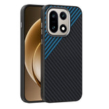 OnePlus 15 Karbonfiber Deksel  - Svart/Blå