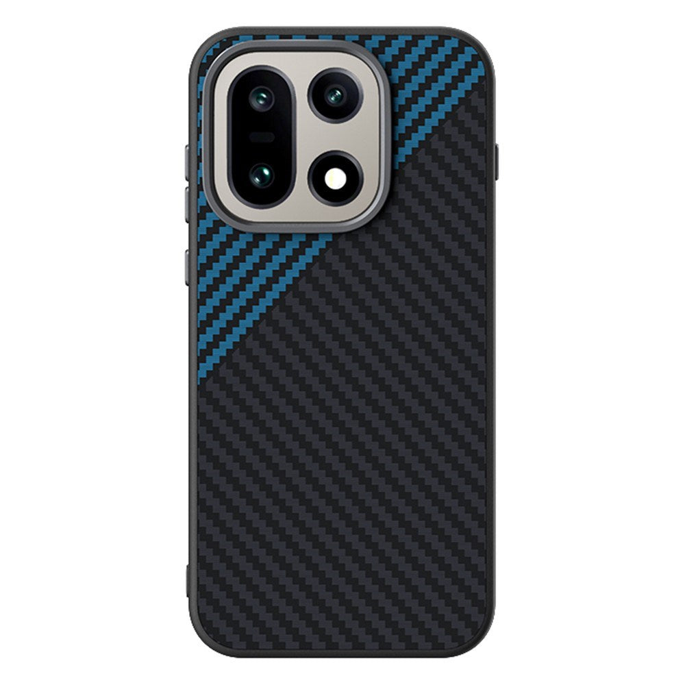 OnePlus 15 Karbonfiber Deksel  - Svart/Blå