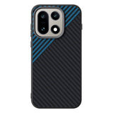 OnePlus 15 Karbonfiber Deksel  - Svart/Blå