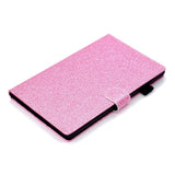 iPad 10.9" (2022) Glitter Deksel m. Stativfunksjoner & Kortholder - Rosa