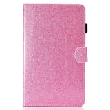 iPad 10.9" (2022) Glitter Deksel m. Stativfunksjoner & Kortholder - Rosa