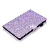 iPad 10.9" (2022) Glitter Deksel m. Stativfunksjoner & Kortholder - Lilla