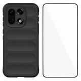 EIDERWOOD OnePlus 15 Håndverker Bakdeksel + Skjermbeskytter i Herdet Glass - Svart