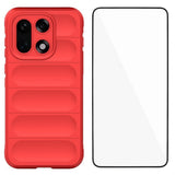 EIDERWOOD OnePlus 15 Håndverker Bakdeksel + Skjermbeskytter i Herdet Glass - Rød