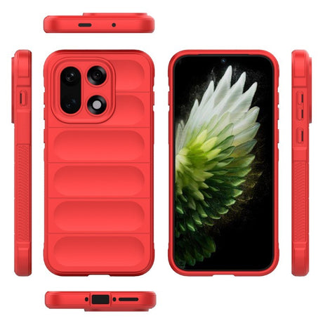 EIDERWOOD OnePlus 15 Håndverker Bakdeksel + Skjermbeskytter i Herdet Glass - Rød