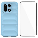 EIDERWOOD OnePlus 15 Håndverker Bakdeksel + Skjermbeskytter i Herdet Glass - Lyseblå