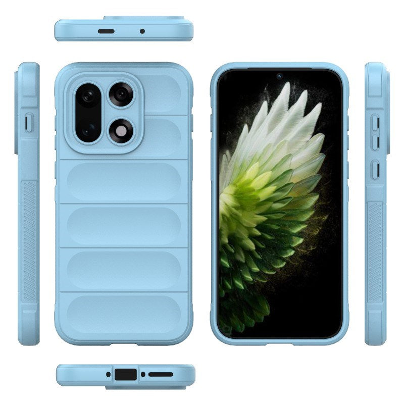 EIDERWOOD OnePlus 15 Håndverker Bakdeksel + Skjermbeskytter i Herdet Glass - Lyseblå