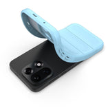 EIDERWOOD OnePlus 15 Håndverker Bakdeksel + Skjermbeskytter i Herdet Glass - Lyseblå