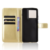 Motorola Edge 70 EIDERWOOD Kunstskinn Deksel med Stropp & Kortholder – Gull