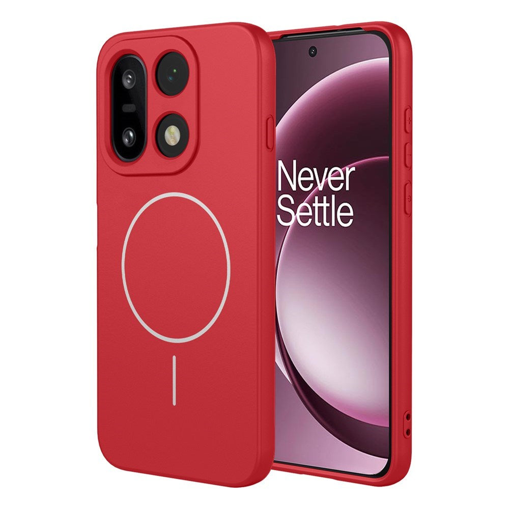 EIDERWOOD OnePlus 15 Fleksibelt Plast Deksel - MagSafe  Kompatibel - Rød