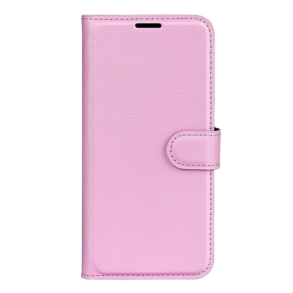Xiaomi 17 EIDERWOOD Litchi Tekstur Kunstlær Flip Deksel m. Kortholder - Rosa
