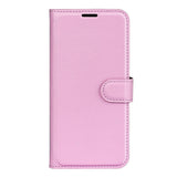 Xiaomi 17 EIDERWOOD Litchi Tekstur Kunstlær Flip Deksel m. Kortholder - Rosa
