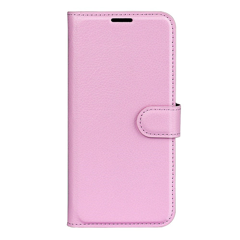 Xiaomi 17 Pro Max AMORUS Litchi Tekstur Kunstlær Flip Deksel m. Kortholder - Rosa