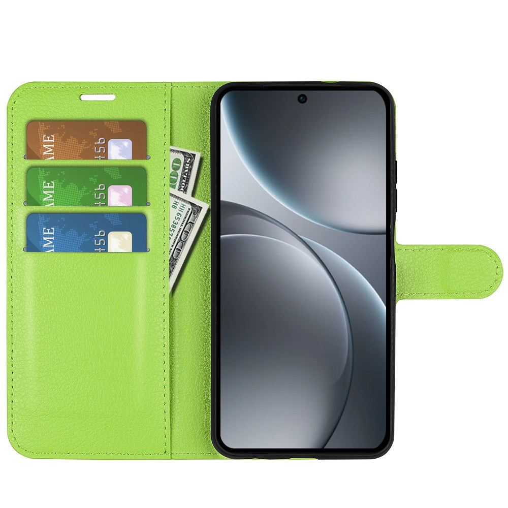 EIDERWOOD OPPO Find X9 Pro Kunstskinn Flip Deksel m. Kortholder & Ståfunksjon - Grønn
