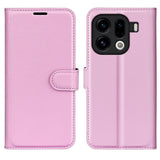 EIDERWOOD OPPO Find X9 Pro Kunstskinn Flip Deksel m. Kortholder & Ståfunksjon - Rosa