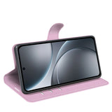 EIDERWOOD OPPO Find X9 Pro Kunstskinn Flip Deksel m. Kortholder & Ståfunksjon - Rosa