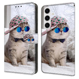 Samsung Galaxy S26+ (Plus) EIDERWOOD Kunstskinn Flip Deksel m. Print - Katt