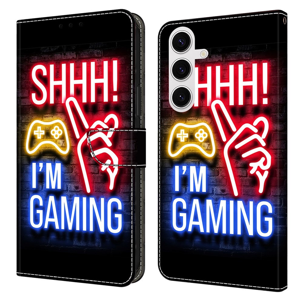 Samsung Galaxy S26+ (Plus) EIDERWOOD Kunstskinn Flip Deksel m. Print - Neon