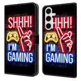 Samsung Galaxy S26+ (Plus) EIDERWOOD Kunstskinn Flip Deksel m. Print - Neon