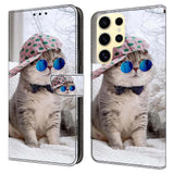 Samsung Galaxy S26 Ultra EIDERWOOD Kunstskinn Flip Deksel m. Print - Katt