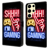 Samsung Galaxy S26 Ultra EIDERWOOD Kunstskinn Flip Deksel m. Print - Neon