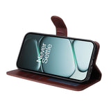 OnePlus 15R ENKAY 2-i-1 Kunstskinn Flip Deksel m. Skjermbeskyttelsesglass - Blå