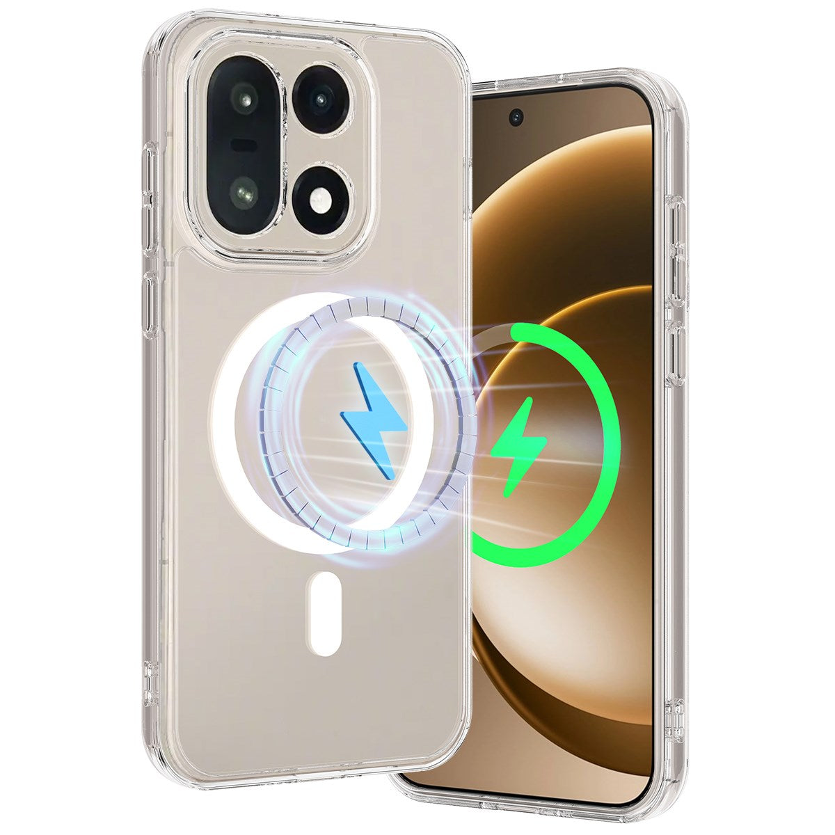 OnePlus 15 EIDERWOOD Hybrid Plast Deksel - MagSafe Kompatibel - Gjennomsiktig