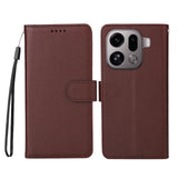 EIDERWOOD OPPO Find X9 Pro Kunstskinn Flip Deksel m. Strop - Brun