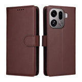 EIDERWOOD OPPO Find X9 Pro Kunstskinn Flip Deksel m. Strop - Brun
