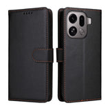 EIDERWOOD OPPO Find X9 Pro Kunstskinn Flip Deksel m. Strop - Svart