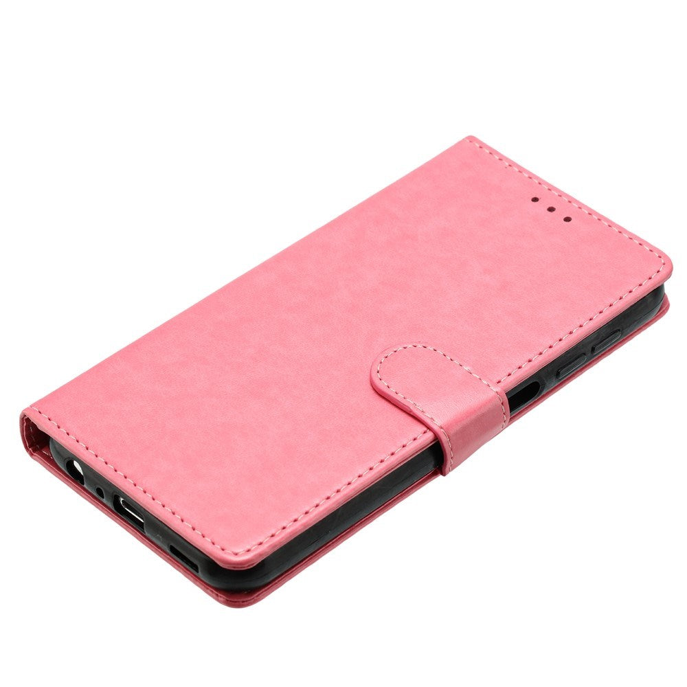Samsung Galaxy A27 EIDERWOOD Kunstskinn Flip Deksel med Strop - Rosa