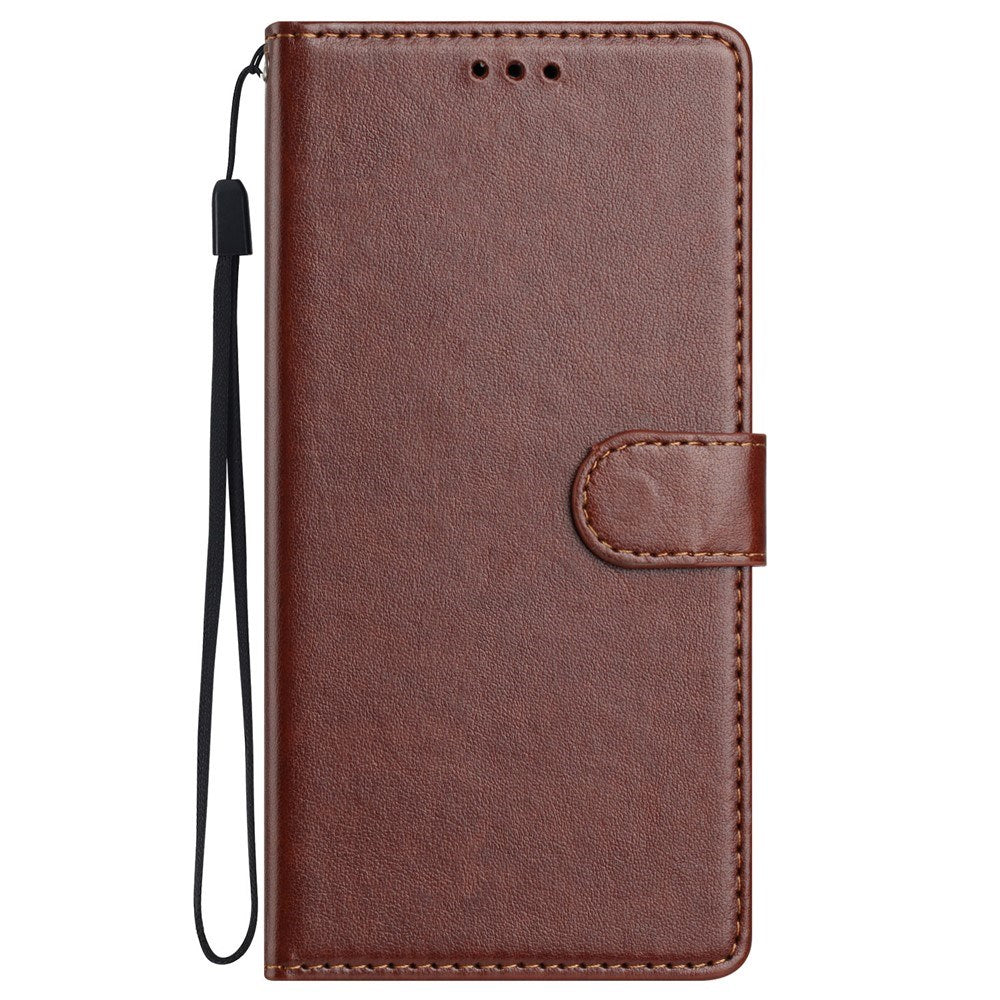 Samsung Galaxy A27 EIDERWOOD Kunstskinn Flip Deksel med Strop - Brun