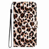 Samsung Galaxy A57 EIDERWOOD Kunstskinn Flip Deksel m. Mønster & Stropp - Leopard
