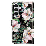 Samsung Galaxy A57 EIDERWOOD Kunstskinn Flip Deksel m. Mønster & Stropp - Magnolia