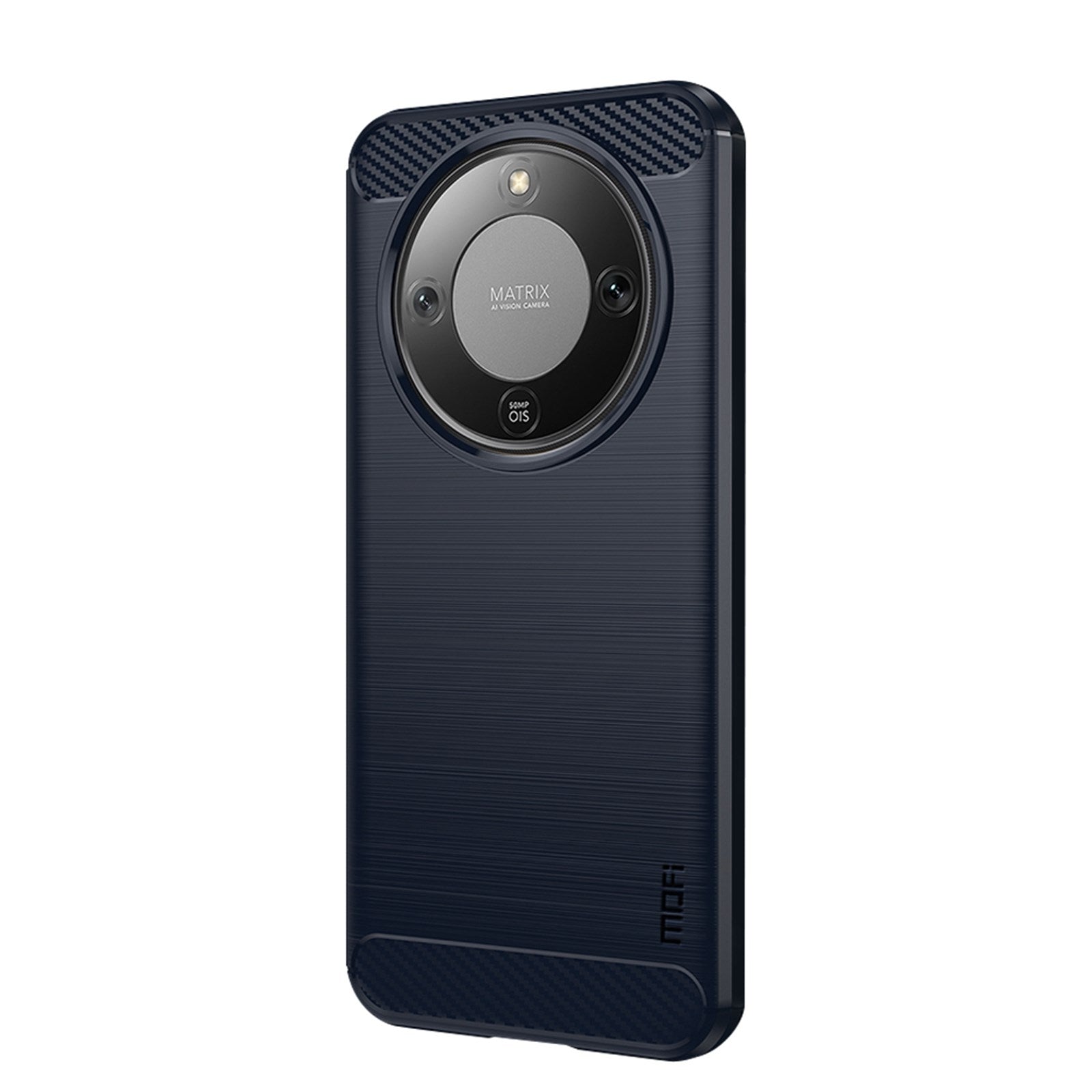 Honor Magic8 Lite MOFI Brushed Carbon Fiber Plast Deksel - Blå
