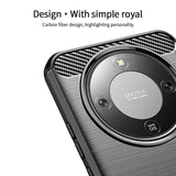 Honor Magic8 Lite MOFI Brushed Carbon Fiber Plast Deksel - Blå