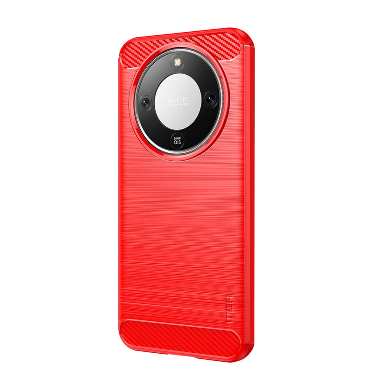 Honor Magic8 Lite MOFI Brushed Carbon Fiber Plast Deksel - Rød
