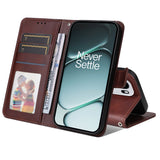 EIDERWOOD OnePlus 15R Kunstskinn Flip Deksel m. Strop - Brun