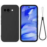 Google Pixel 10a EIDERWOOD Fôret Silikon Deksel m. Rem - Svart