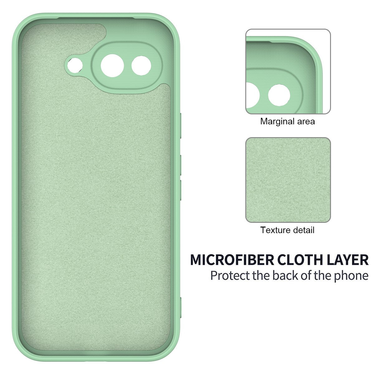 Google Pixel 10a EIDERWOOD Fôret Silikon Deksel m. Rem - Grønn