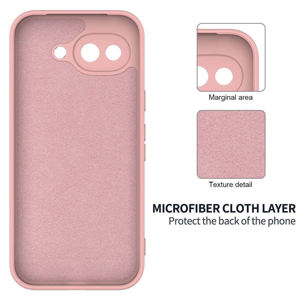 Google Pixel 10a EIDERWOOD Fôret Silikon Deksel m. Rem - Rosa