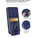 OPPO Find X9 Pro EIDERWOOD Håndverker Deksel med 360° Roterbar Camslider / Kickstand / Kortholder - Svart