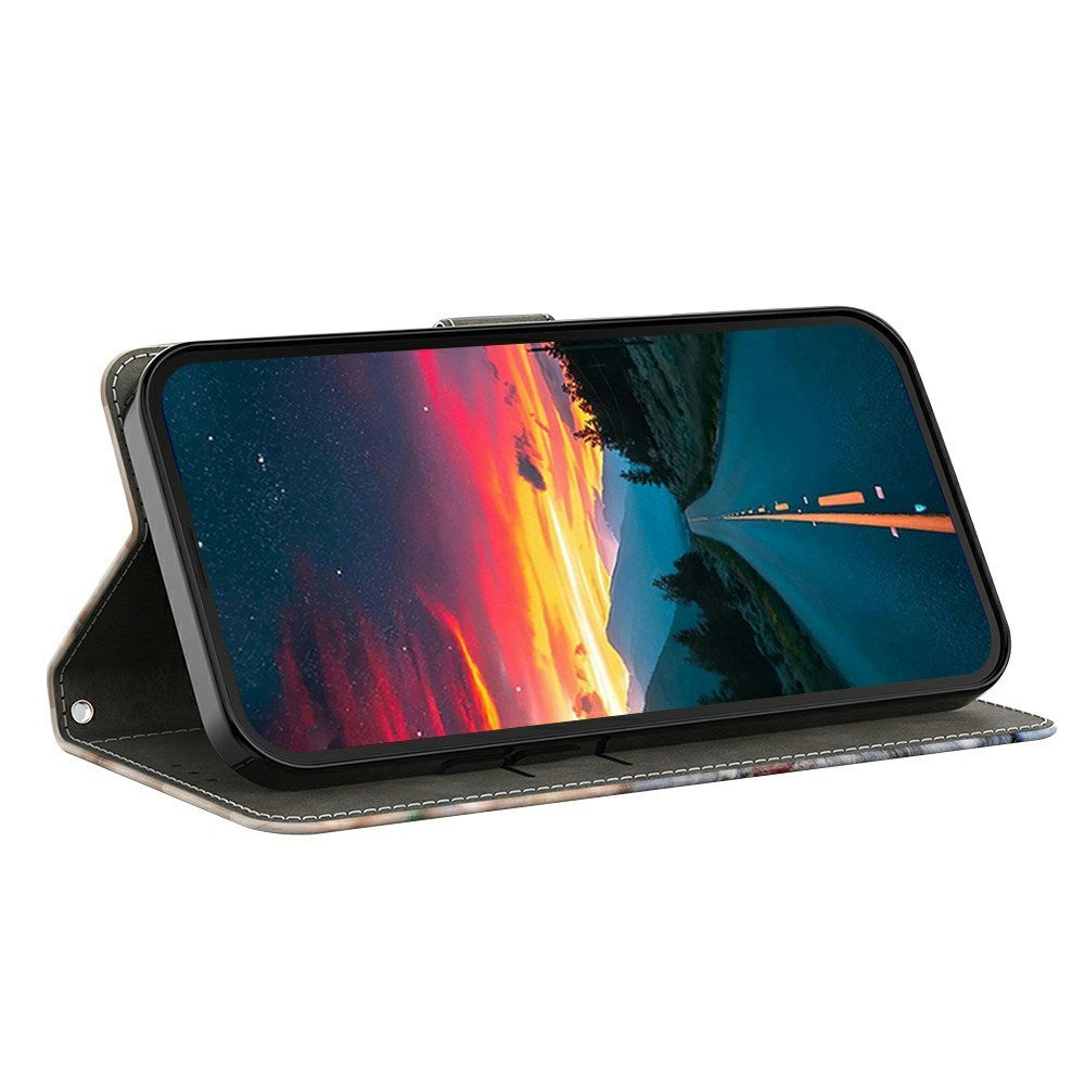 Samsung Galaxy A37 EIDERWOOD Flip Deksel med Kortholder & Stativfunksjon - Hest