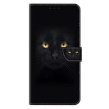 Samsung Galaxy A57 EIDERWOOD Flip Deksel med Kortholder & Stativfunksjon - Svart Katt