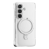 Samsung Galaxy S26 TORRAS Ostand Q1 Slim Hard Plast Deksel m. Kickstand – MagSafe Kompatibel – Gjennomsiktig
