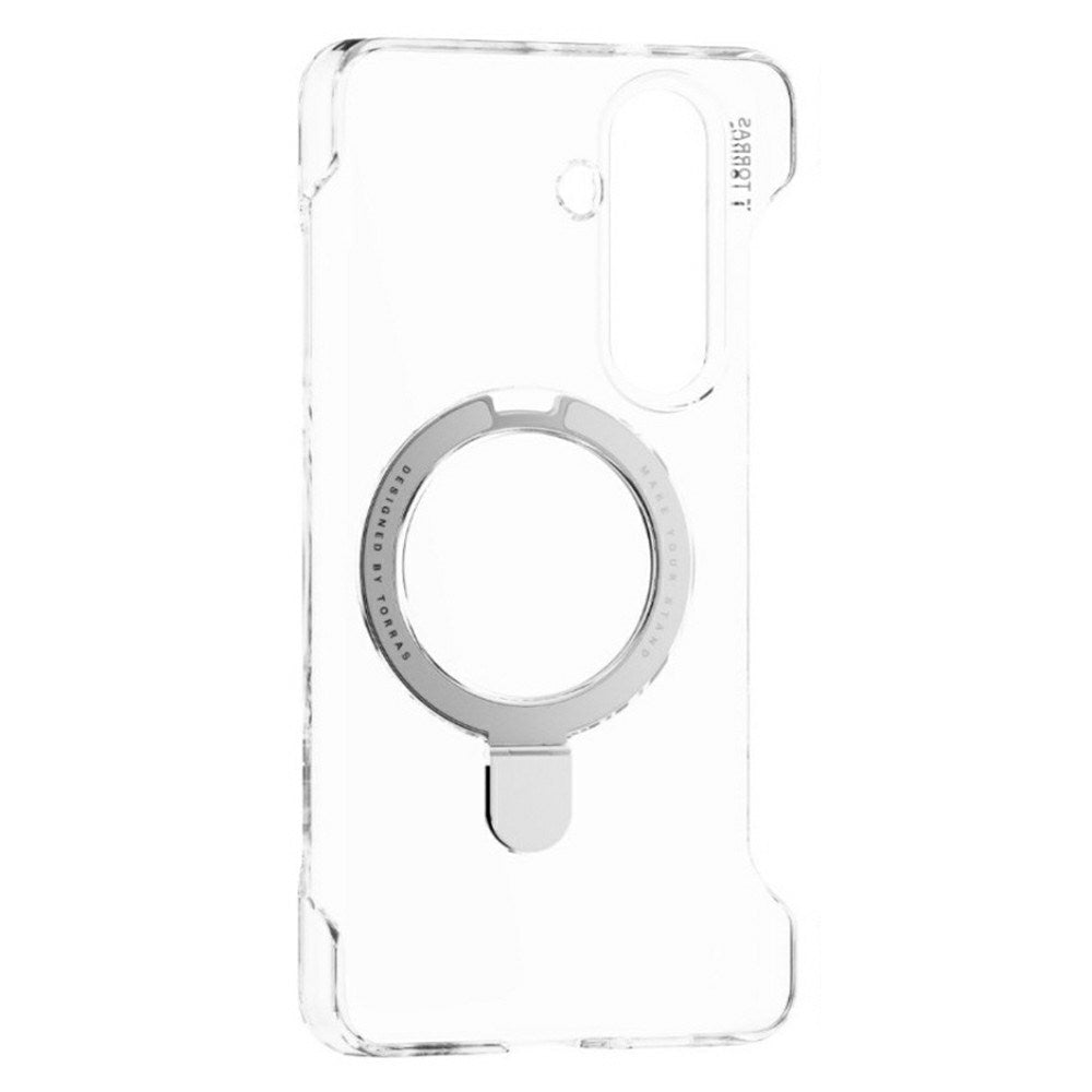 Samsung Galaxy S26+ (Plus) TORRAS Ostand Q1 Slim Hard Plast Deksel m. Kickstand – MagSafe Kompatibel – Gjennomsiktig